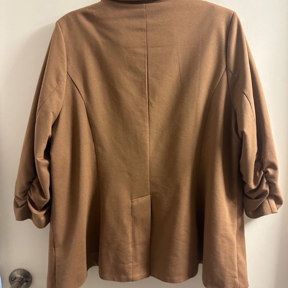 Modcloth Camel Blazer Soft Wool-Blend Tailored Silhouette - Picture 2 of 2